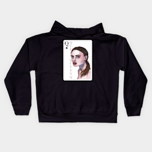 Queen of Clubs Kids Hoodie